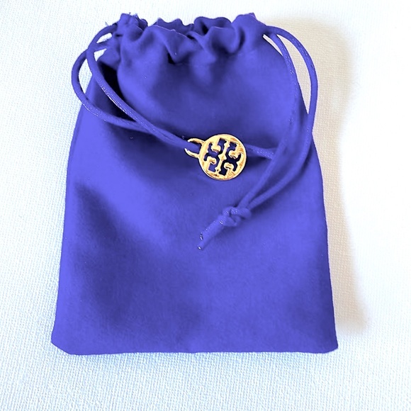 TORI BURCH EMBELLISHED CUFF BRACELET GOLD. - Picture 8 of 14